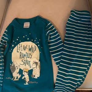 Hanna Andersson “Where The Wild Things Are” long John pj’s Size 3T